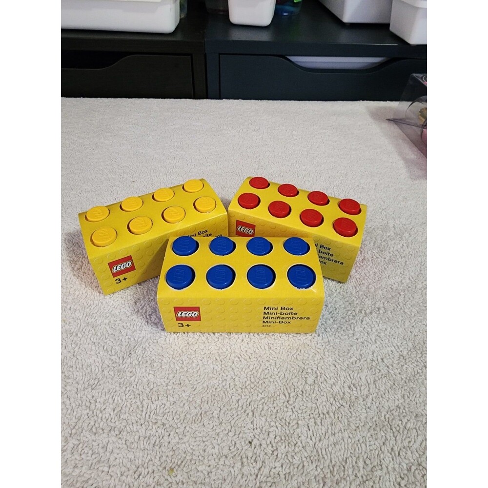 Lego 8-Stud Mini Storage Box 3 lot